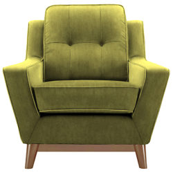 G Plan Vintage The Fifty Three Armchair Velvet Cactus